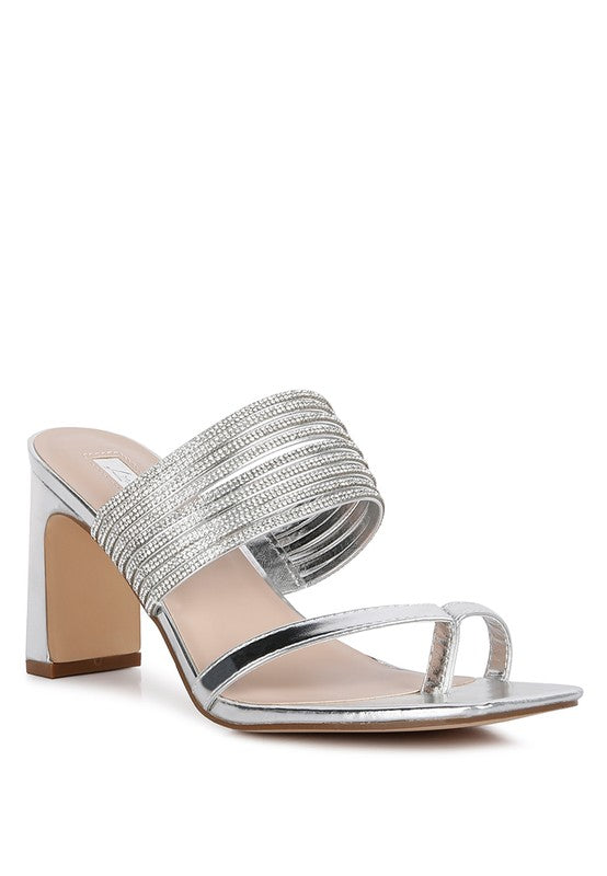 Follow Me Mid Block Heel Sandals For Women - Ashour Shoes