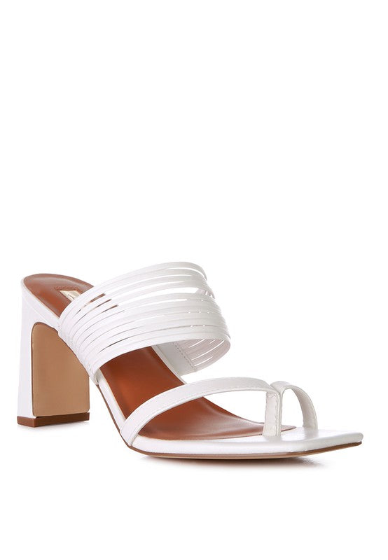 Follow Me Mid Block Heel Sandals For Women - Ashour Shoes