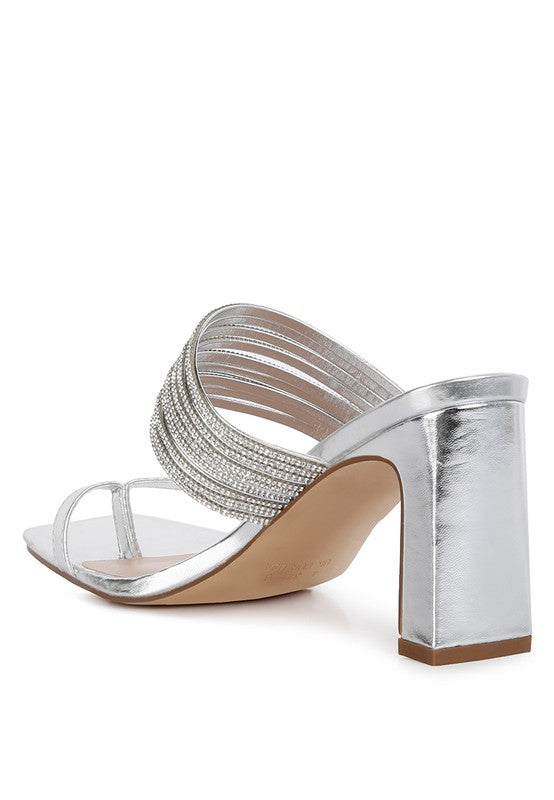 Follow Me Mid Block Heel Sandals For Women - Ashour Shoes