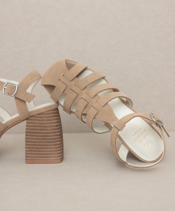 Hailey - Gladiator Platform Heel Sandals For Women - Ashour Shoes