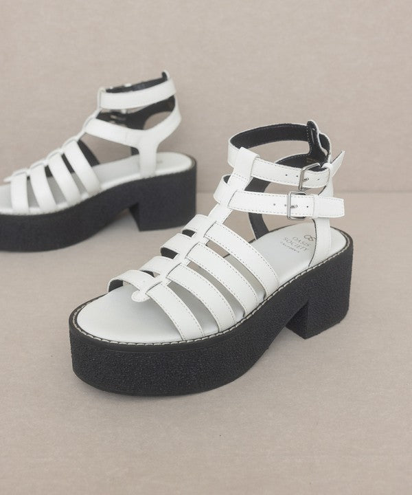 Hailey2 - Gladiator Platform Heel Sandals For Women