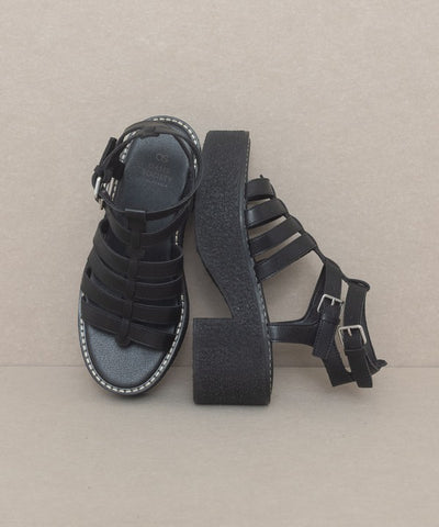 Hailey2 - Gladiator Platform Heel Sandals For Women