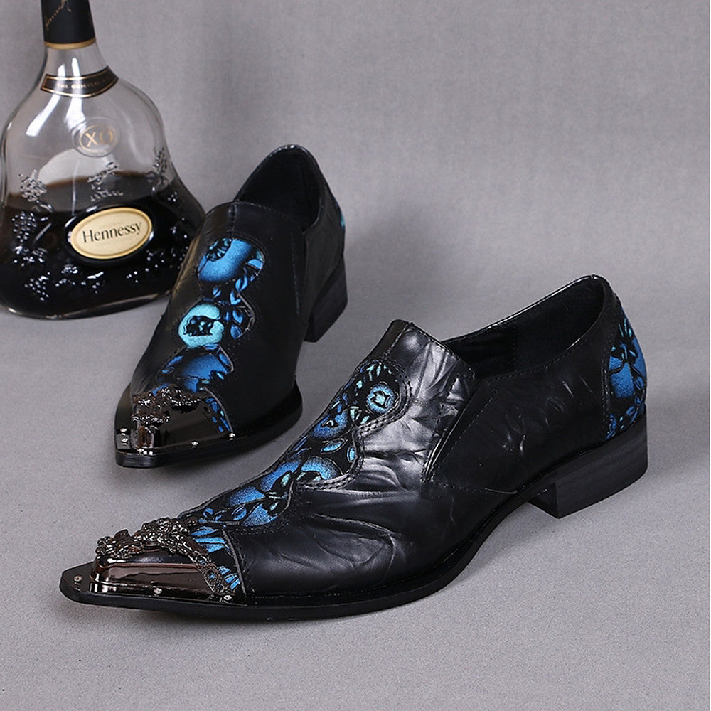 Men's Novelty Shoes - Chinoiseries Black Oxfords