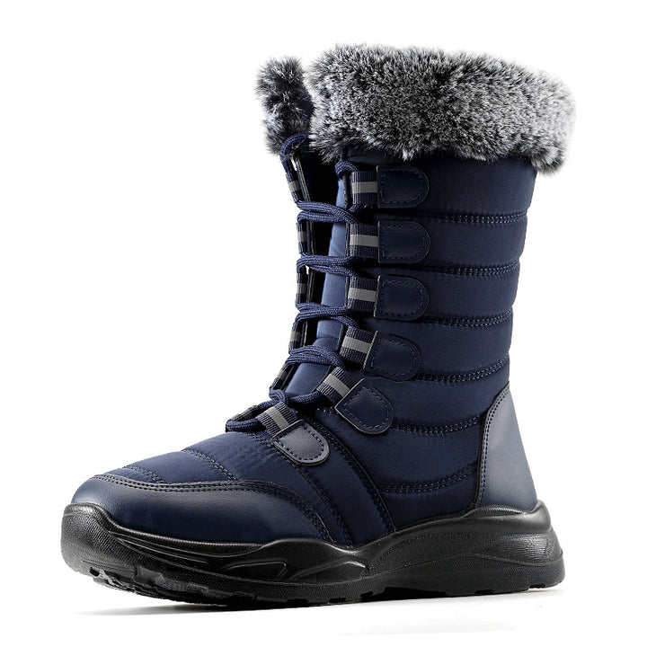 Lace Up Unisex Winter Snow Boots - Wool Boots - Ashour Shoes