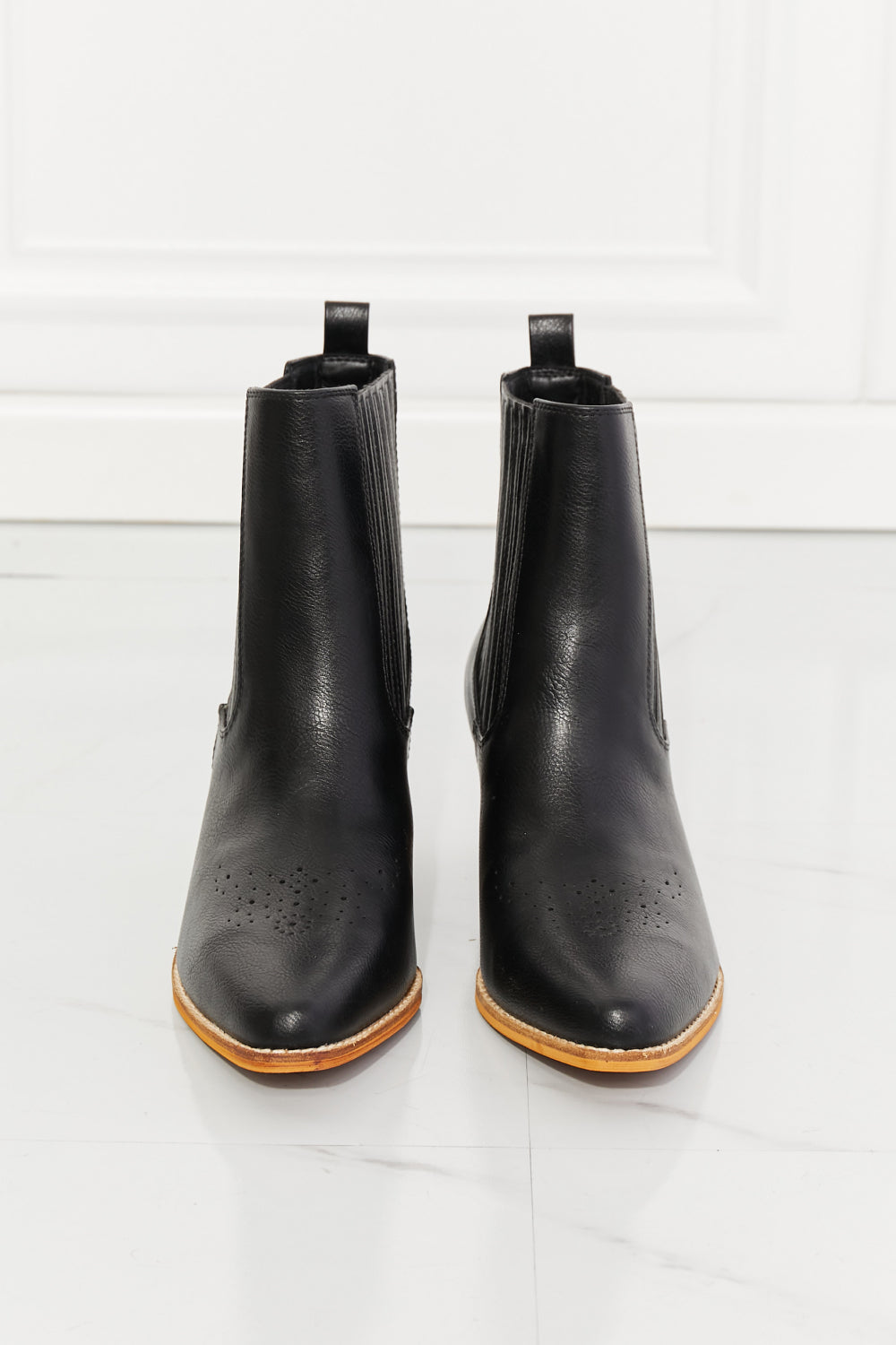 Love the Journey - Stacked Heel Chelsea Boot in Black