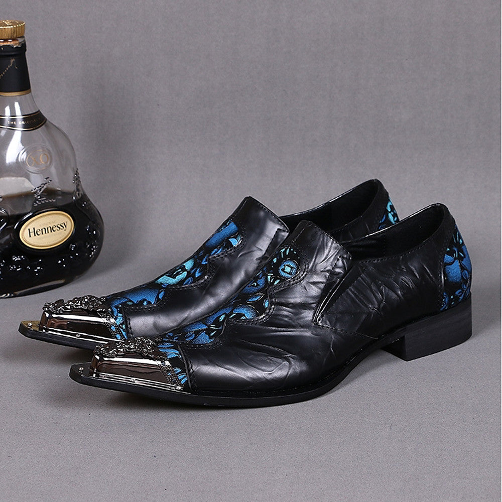 Men's Novelty Shoes - Chinoiseries Black Oxfords