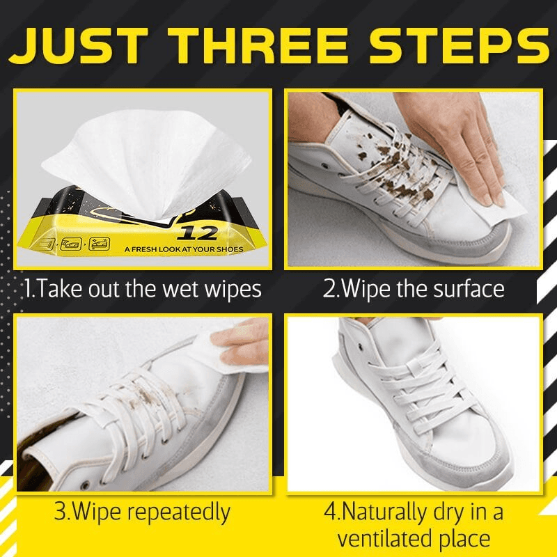 Powerful Shoe Cleaning Wipes - Disposable Shoes Cleaner - Ashour Shoes