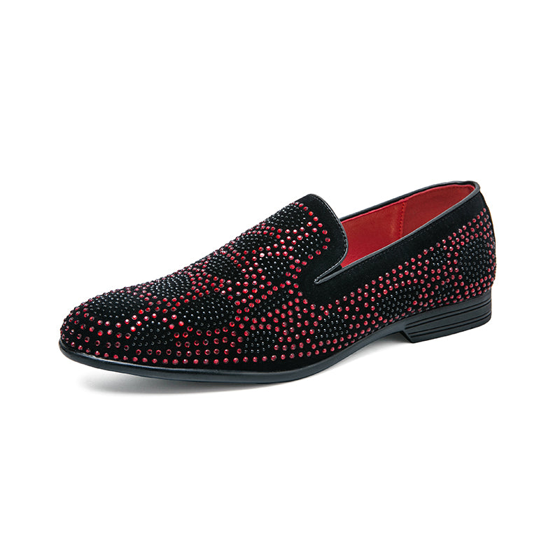 Arditi - Men's Suede Leather Dotted Loafers - Ashour Shoes