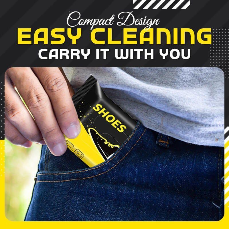 Powerful Shoe Cleaning Wipes - Disposable Shoes Cleaner