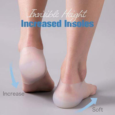 The Original Invisible Height Increase Insoles - Socks like height inserts. (1-2 inches)
