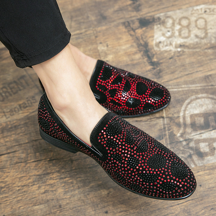 Arditi - Men's Suede Leather Dotted Loafers - Ashour Shoes