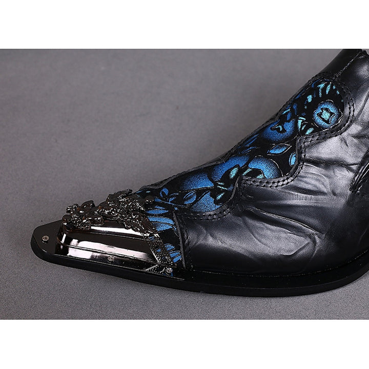 Men's Novelty Shoes - Chinoiseries Black Oxfords - Ashour Shoes