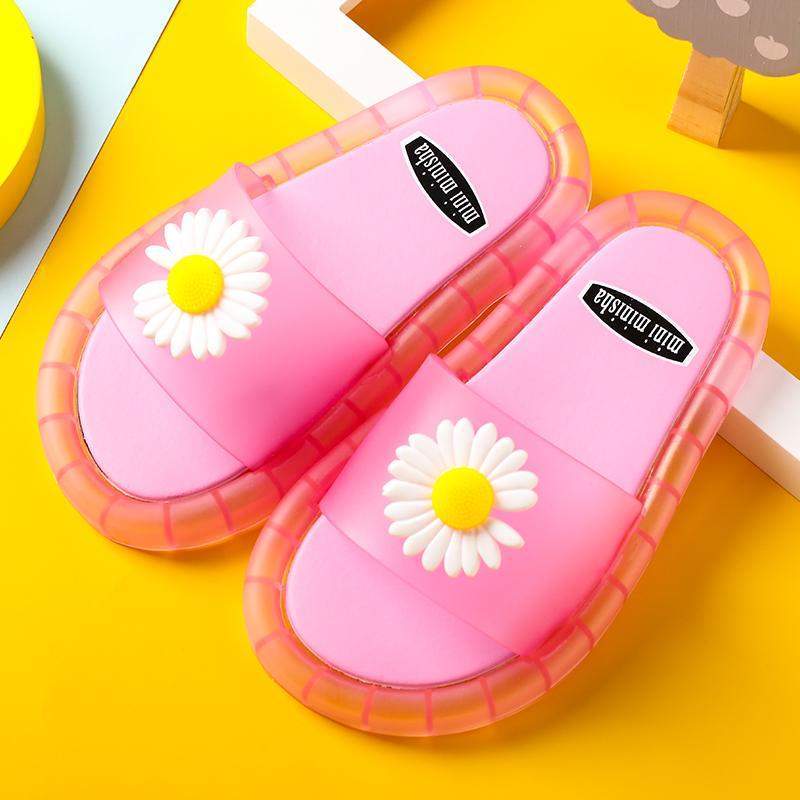 Light Up Slippers Children LED Kids Slippers Baby Bathroom Sandals Kids Shoes for Girl Boys Flip Flops Toddler - Ashour Shoes