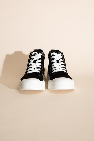 CRAYON-G LACE UP Canvas SNEAKERS for women