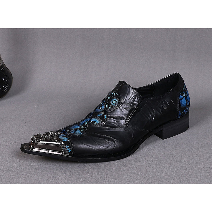 Men's Novelty Shoes - Chinoiseries Black Oxfords - Ashour Shoes