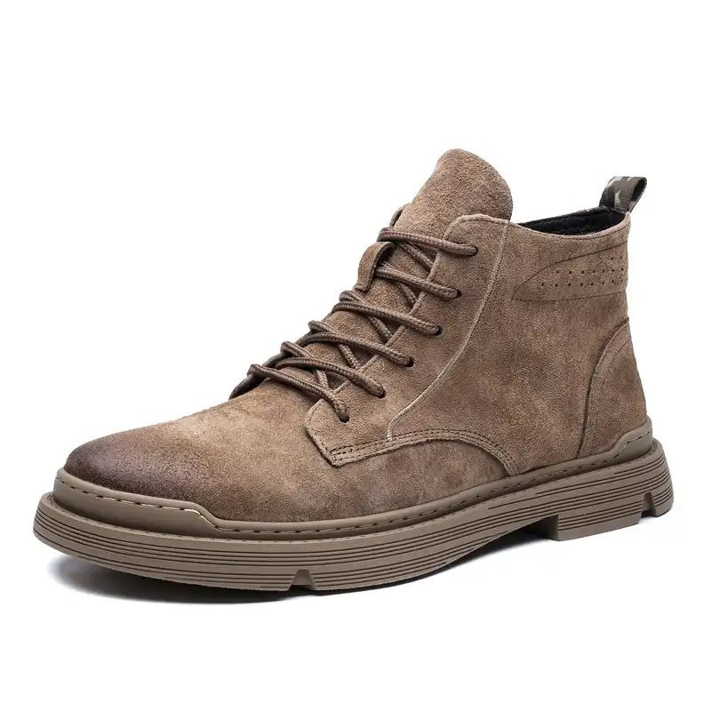 The Martinelli - Leather Ankle Boots For Men - Fall/Winter Boots - Ashour Shoes