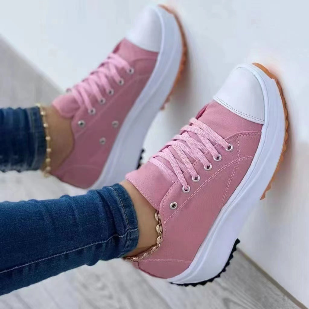 Women's Canvas High Top Casual Shoes - Ashour Shoes