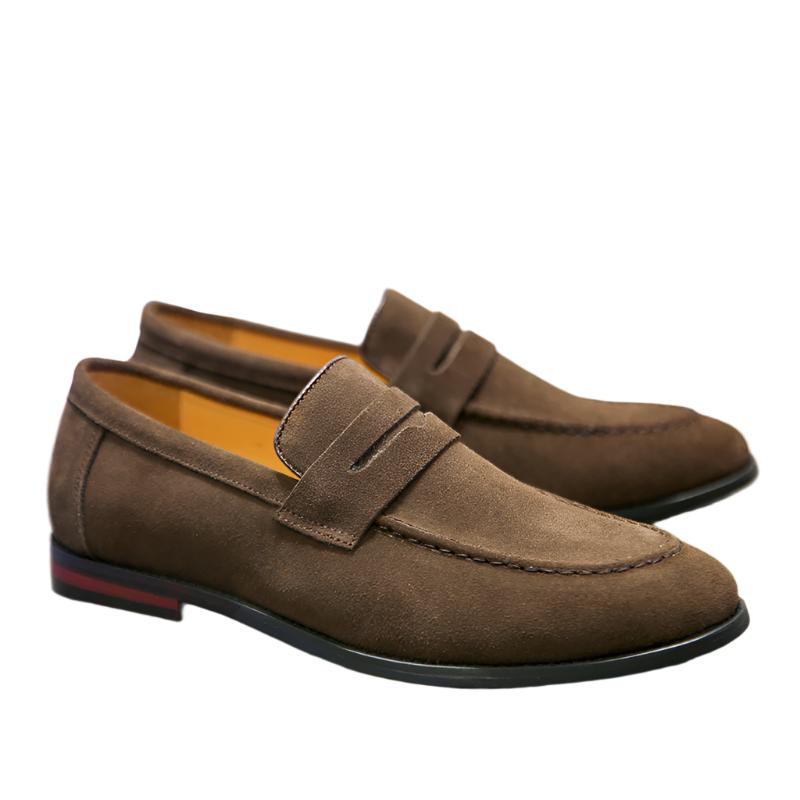 Nubuck - Casual Loafers for Men - Ashour Shoes