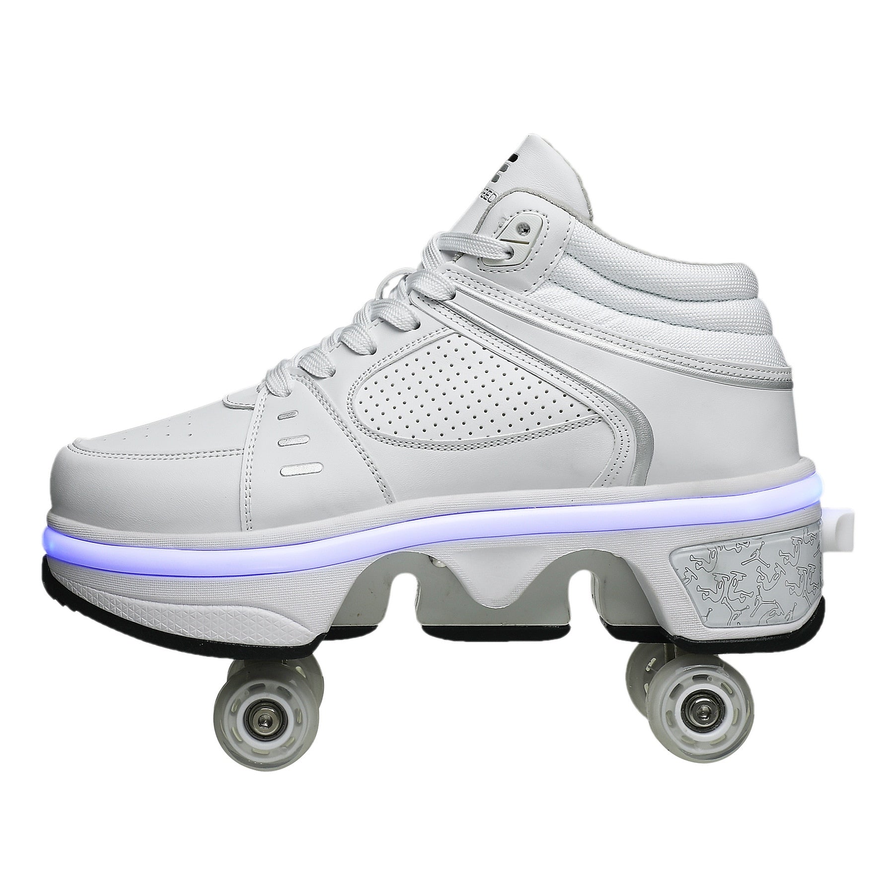 il rotolo 2 Dual-purpose Roller Skating Deformation Shoes