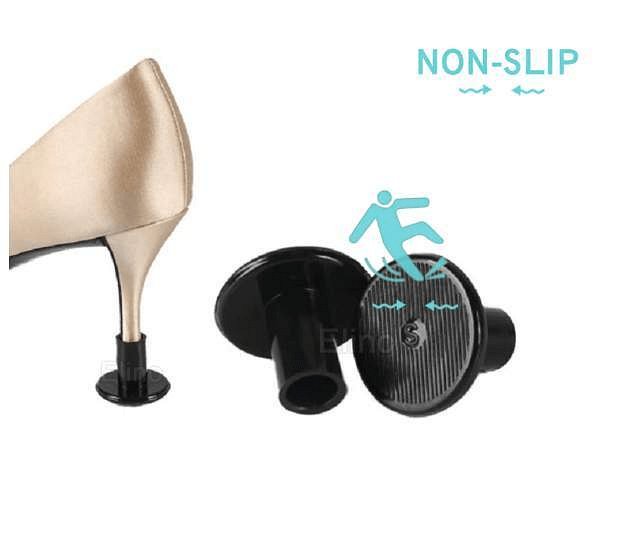 Rounded Heel Protectors for walking on grass & anti slip while dancing