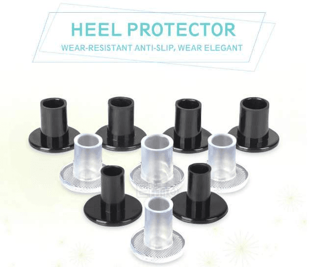 Rounded Heel Protectors for walking on grass & anti slip while dancing - Ashour Shoes