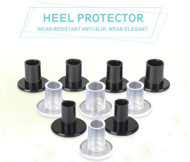 Rounded Heel Protectors for walking on grass & anti slip while dancing