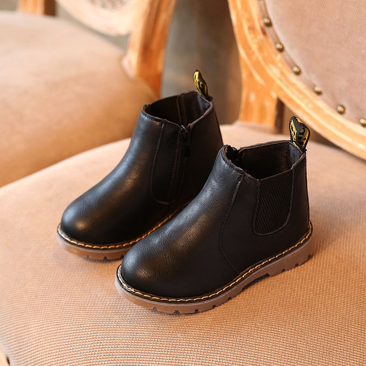 The Cuccio - Leather Chelsea Boots For Kids. Winter/Snow Boots - Ashour Shoes