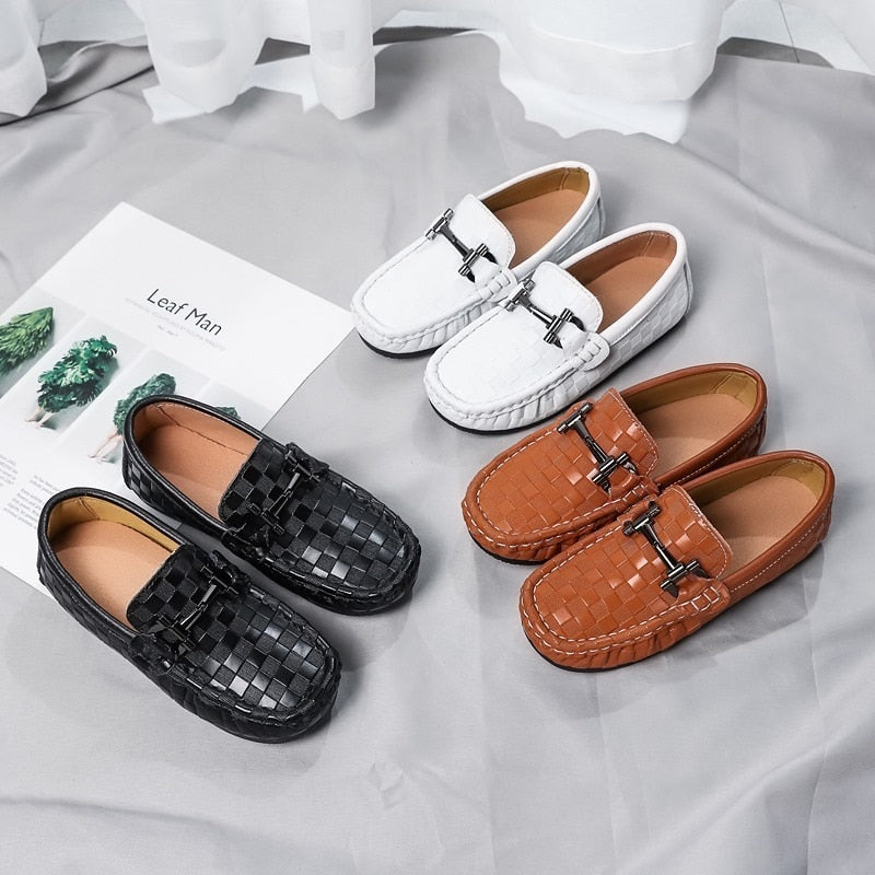 Luxury Leather Loafers For Kids - Children's Loafers - Ashour Shoes