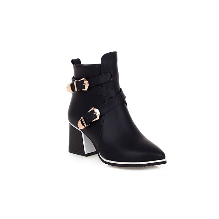 The Magg - High Heel Leather Ankle Boots For Women