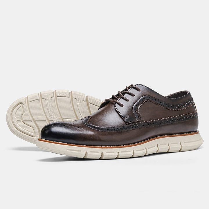 Tirolese - Leather brogue Dress Sneakers For Men (Oxford Inspired) - Ashour Shoes