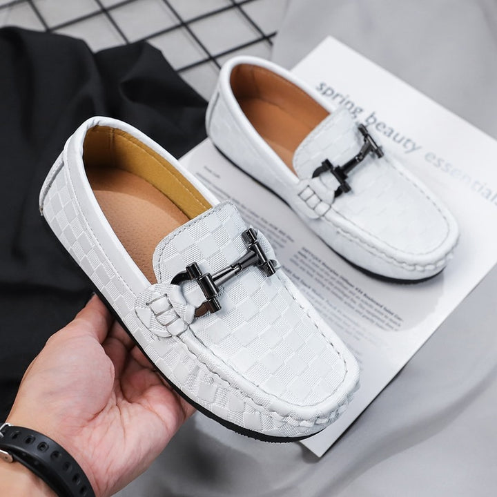 Luxury Leather Loafers For Kids - Children's Loafers - Ashour Shoes