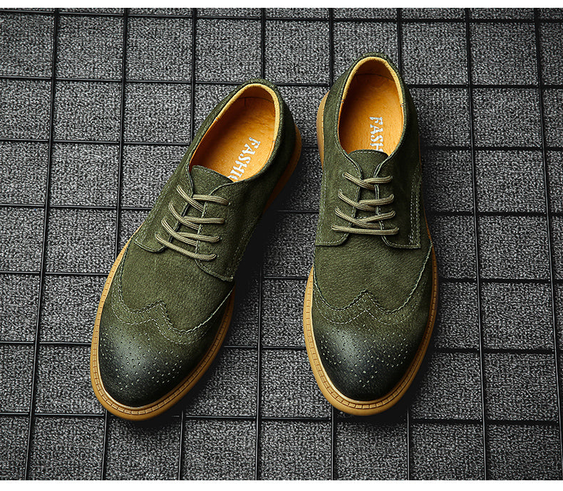 2022 - Leather Derby Shoes For Men - Sneaker Bottom