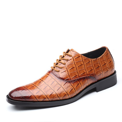 The contrast Oxfords - Classic Men's Leather Shoes