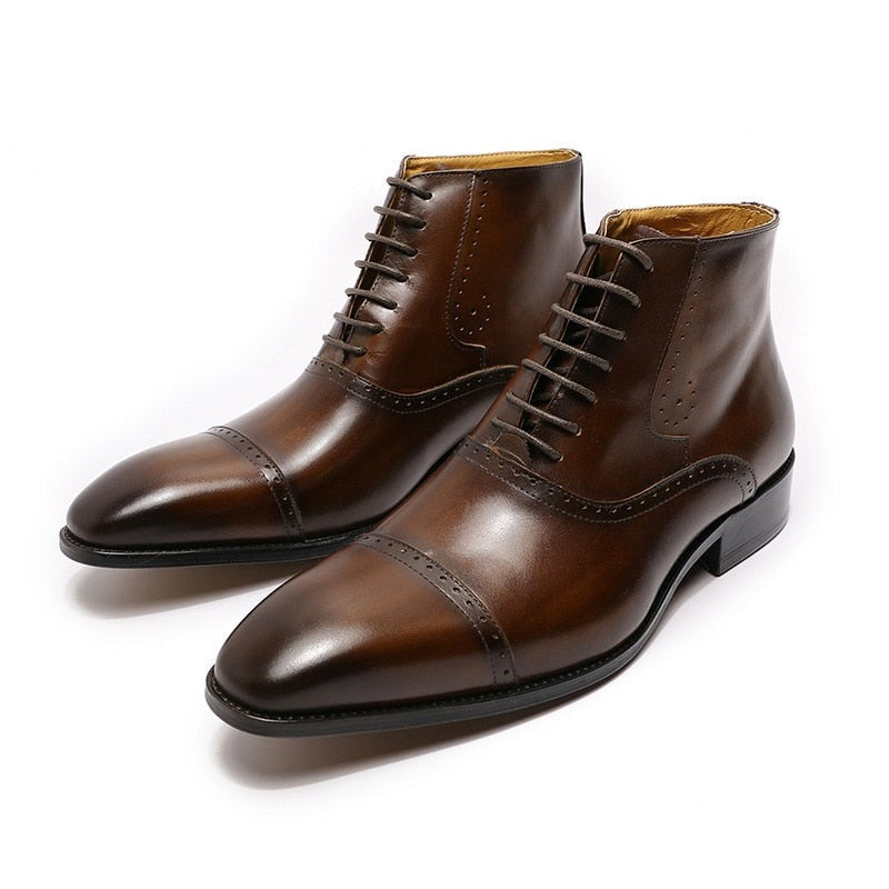 The Fazona - Classic Leather Boots For Men