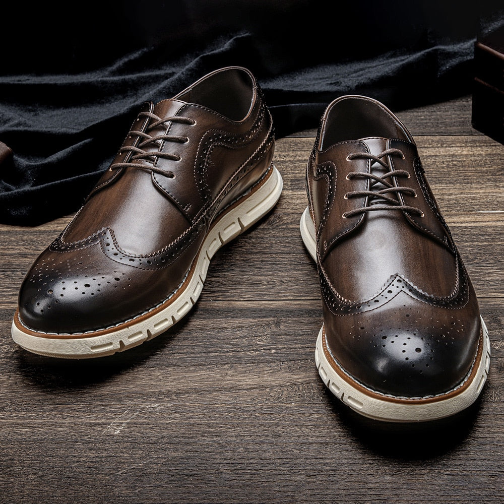 Tirolese - Leather brogue Dress Sneakers For Men (Oxford Inspired) - Ashour Shoes