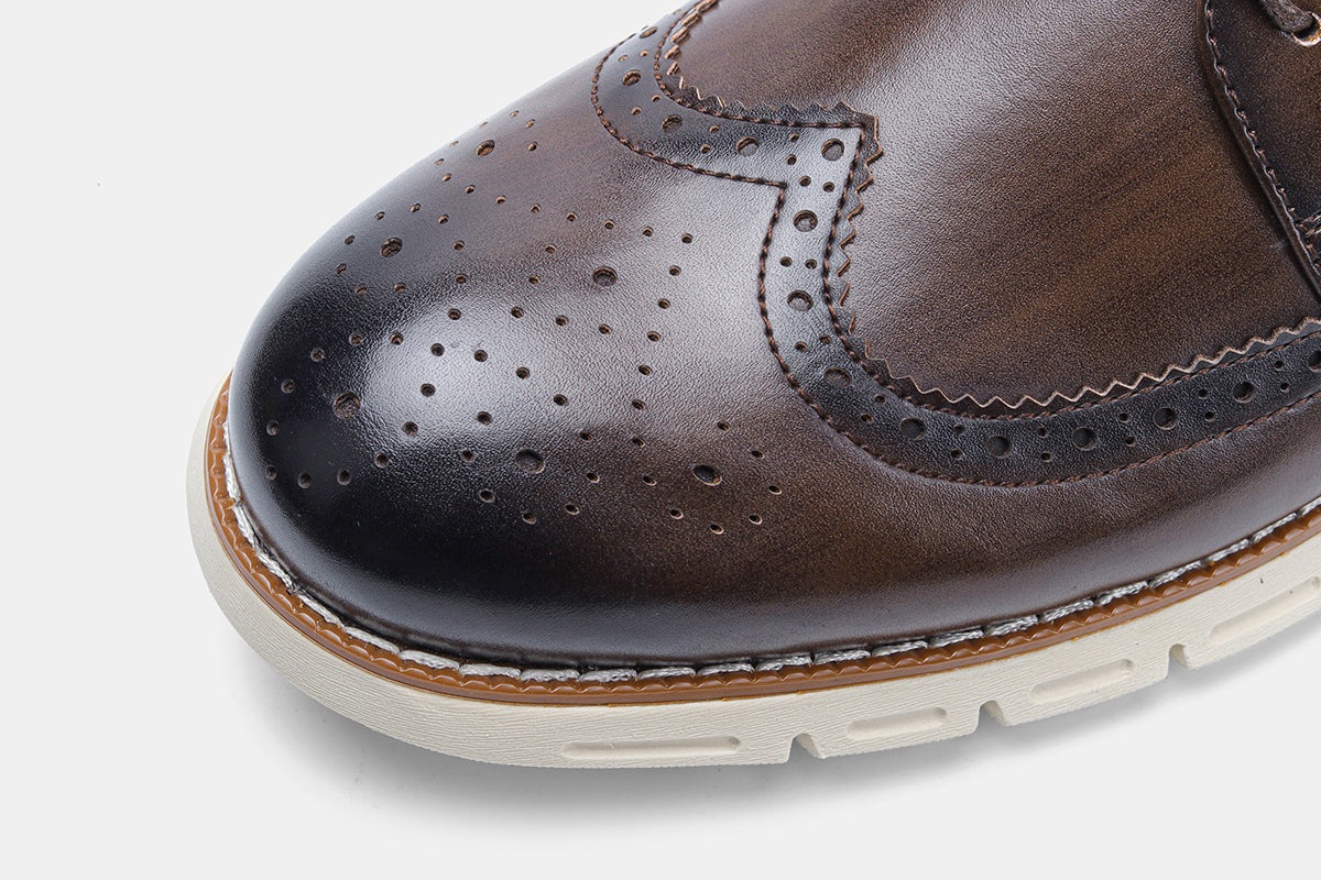 The Tirolese - Ashour's Leather Dress Sneakers For Men (Oxford Inspired)