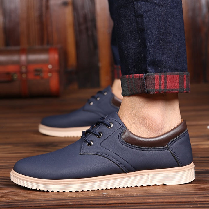 L'ufficio - Casual Men's Elegant Leather Sneakers