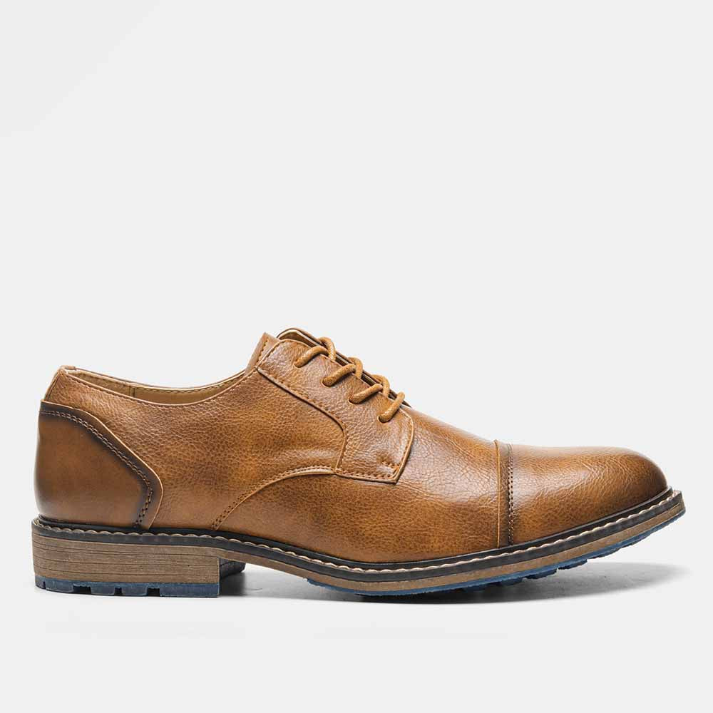 The Merani - Leather Cap Toe Sneakers For Men - Ashour Shoes