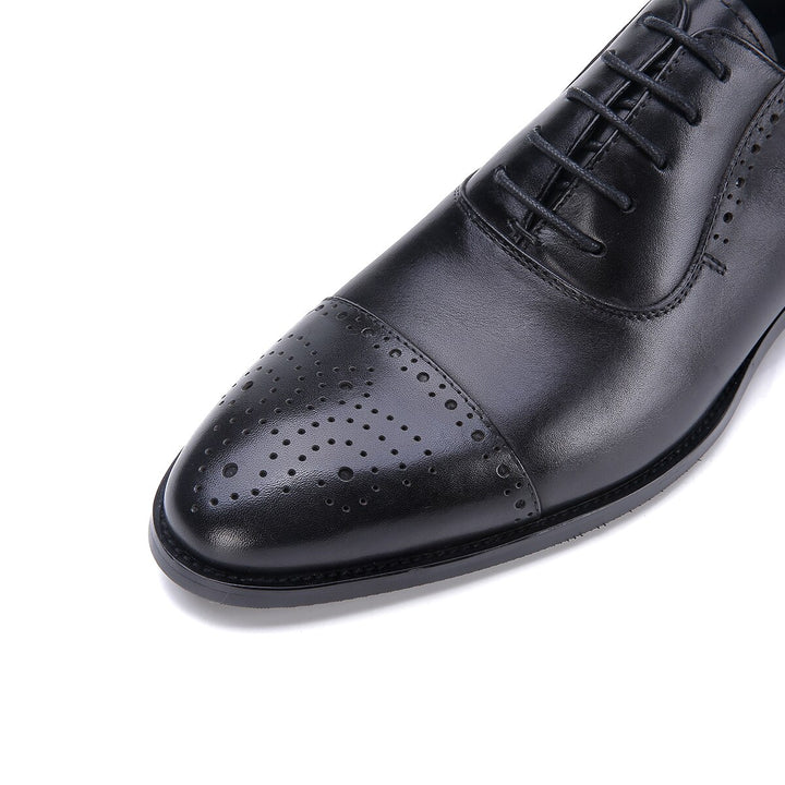 il Ottimo - Classic Leather Captoe Oxford Dress Shoes - Ashour Shoes