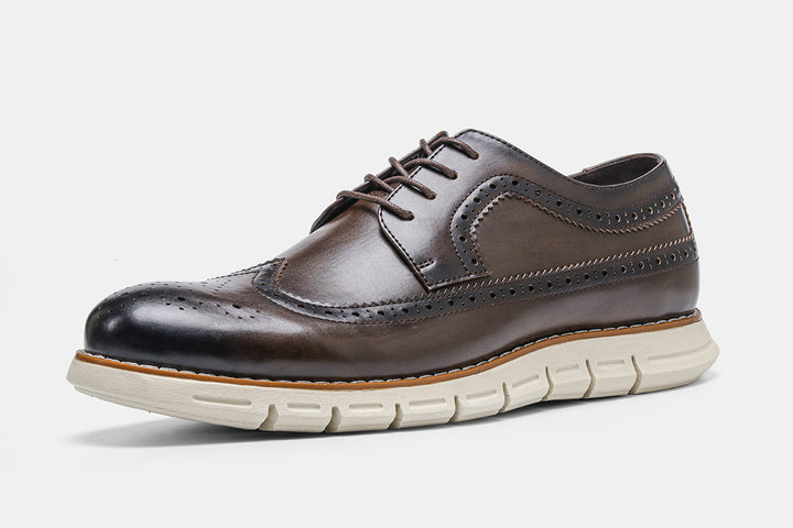 Tirolese - Leather brogue Dress Sneakers For Men (Oxford Inspired) - Ashour Shoes