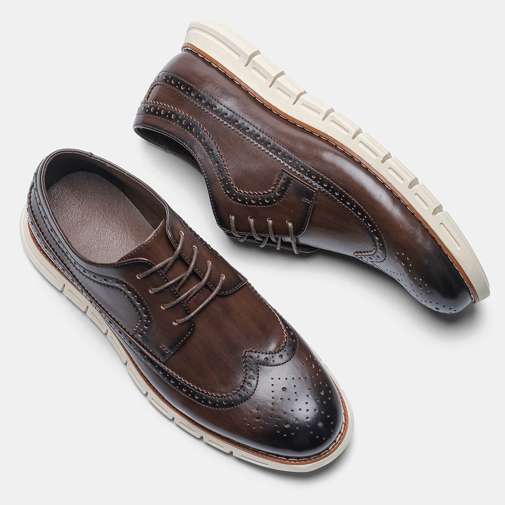 Tirolese - Leather brogue Dress Sneakers For Men (Oxford Inspired) - Ashour Shoes