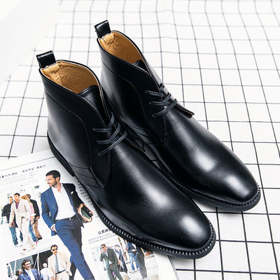 The Misalawa - Leather Ankle Boots For Men