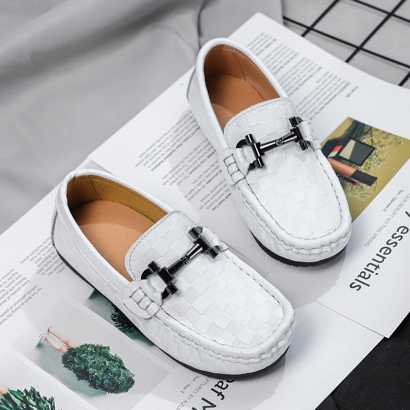 Luxury Leather Loafers For Kids - Children's Loafers - Ashour Shoes