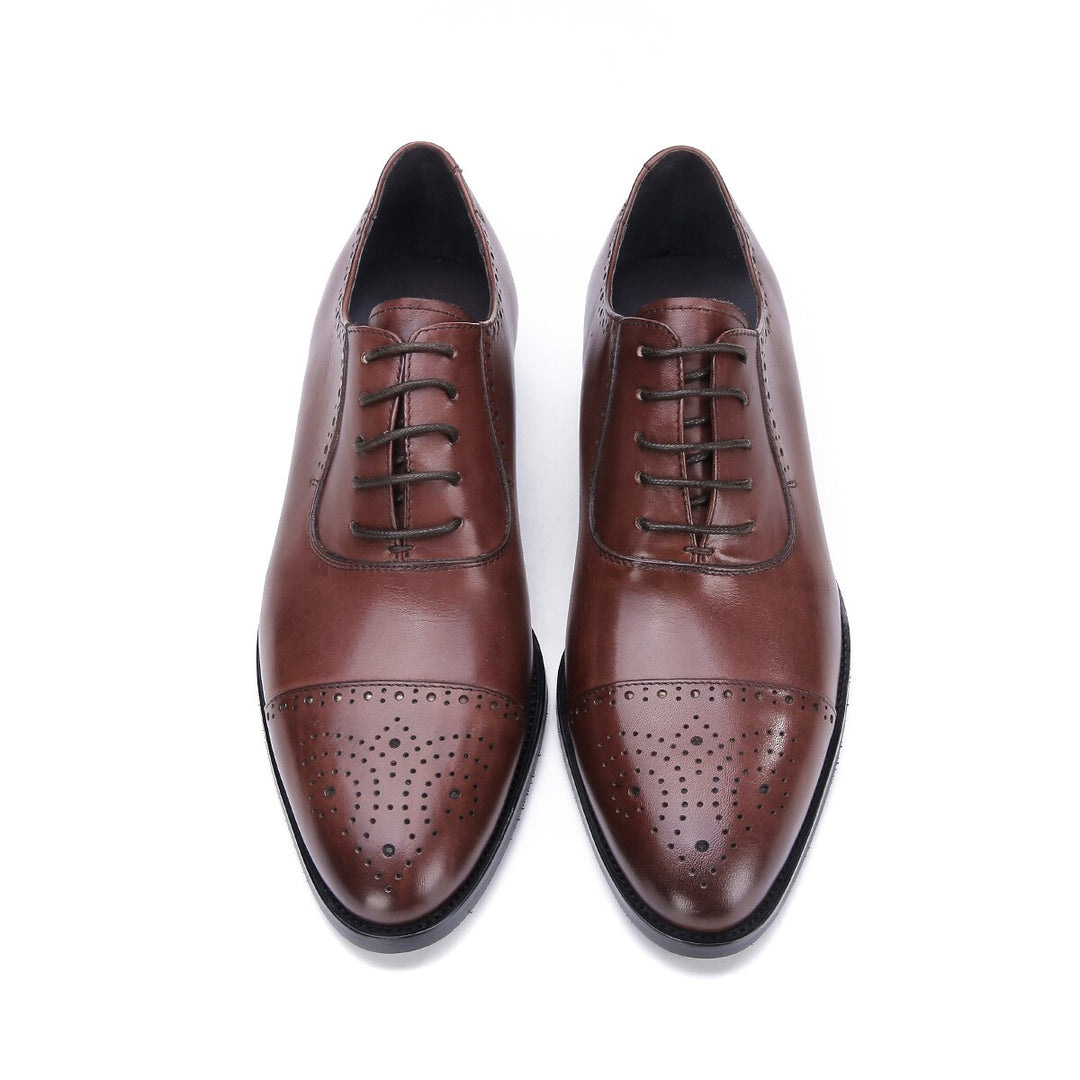 il Ottimo - Classic Leather Captoe Oxford Dress Shoes - Ashour Shoes