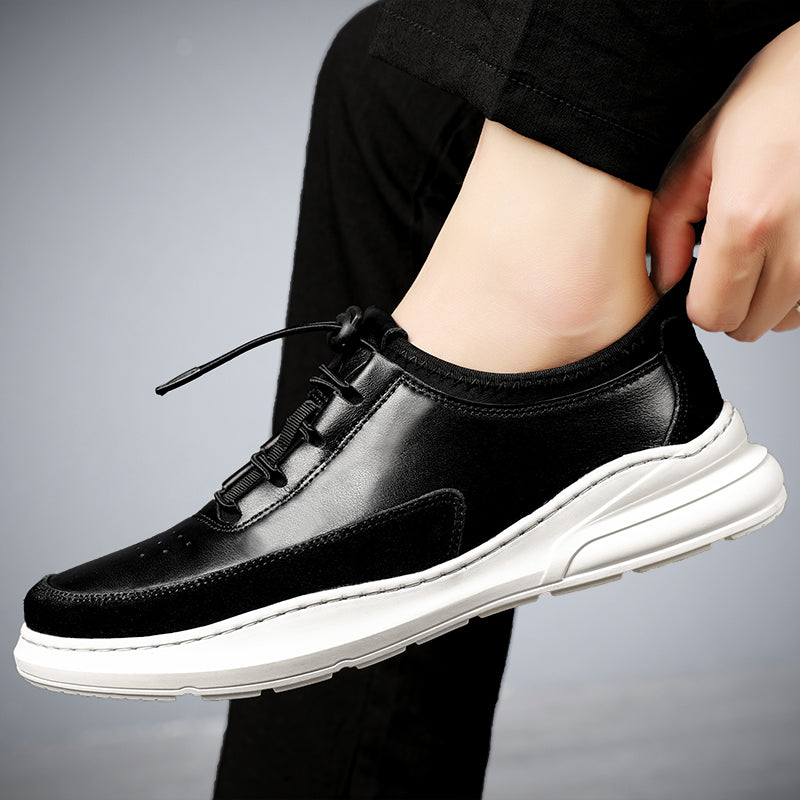 The Lombardo - Genuine Leather Casual Sneakers For Men - Ashour Shoes