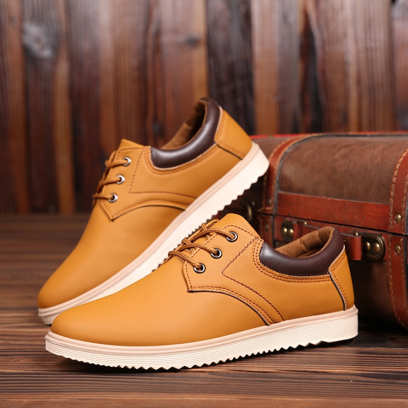 L'ufficio - Casual Men's Elegant Leather Sneakers - Ashour Shoes