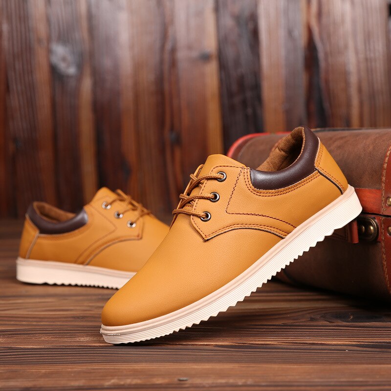 L'ufficio - Casual Men's Elegant Leather Sneakers