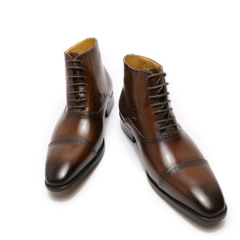 The Fazona - Classic Leather Boots For Men