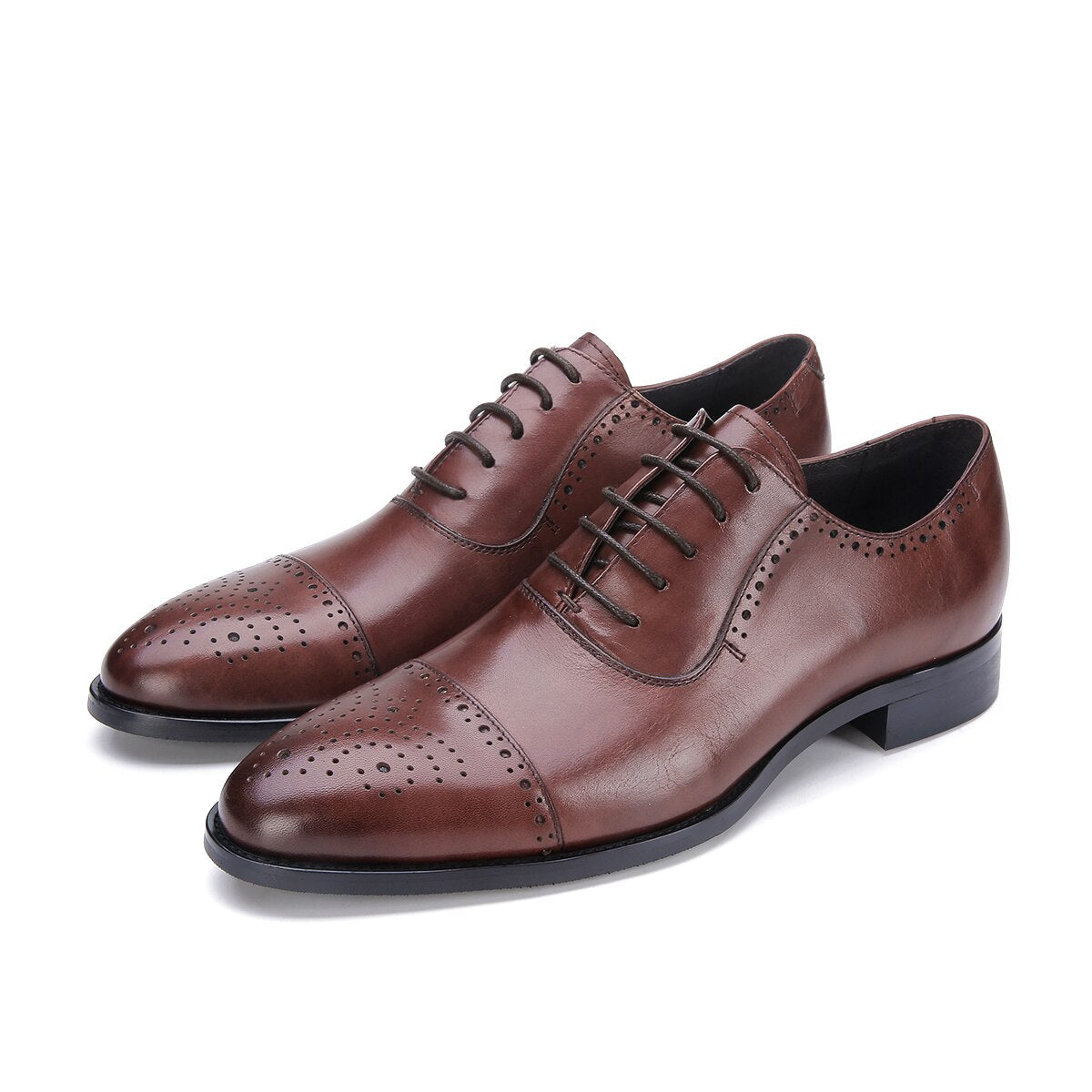 il Ottimo - Classic Leather Captoe Oxford Dress Shoes
