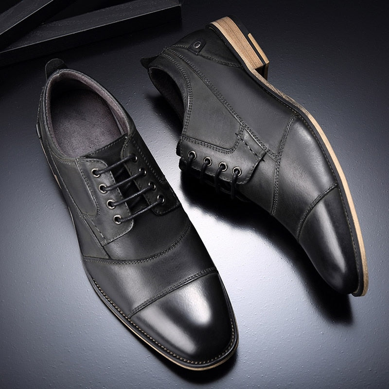 the Albrese - 2022 Men's Captoe Leather Dress Shoes - Ashour Shoes